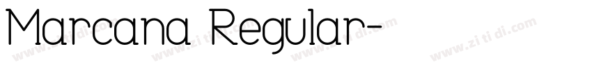 Marcana Regular字体转换